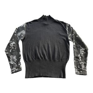 Christian Dada Men's Black Mock Neck Long Sleeve Sweater Size 50 (XL)